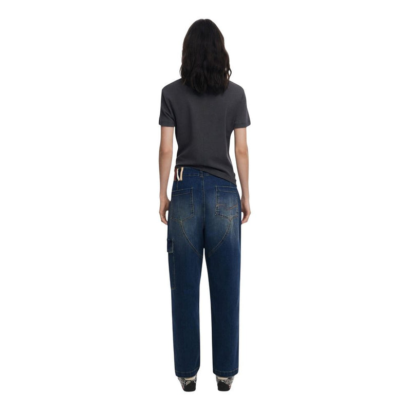 Desigual Blue Cotton Boyfriend Jeans - DENIM_PARKER 25WWDD06