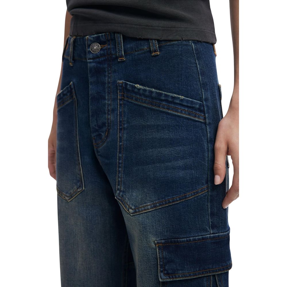 Desigual Blue Cotton Boyfriend Jeans - DENIM_PARKER 25WWDD06