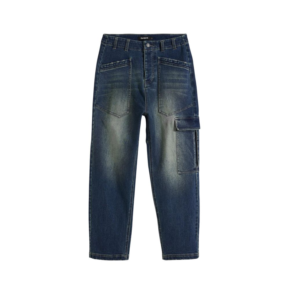 Desigual Blue Cotton Boyfriend Jeans - DENIM_PARKER 25WWDD06
