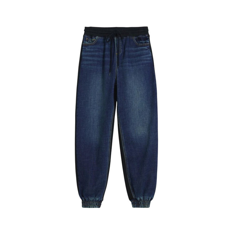 Desigual DENIM_KIMY Blue Cotton Joggers for Women