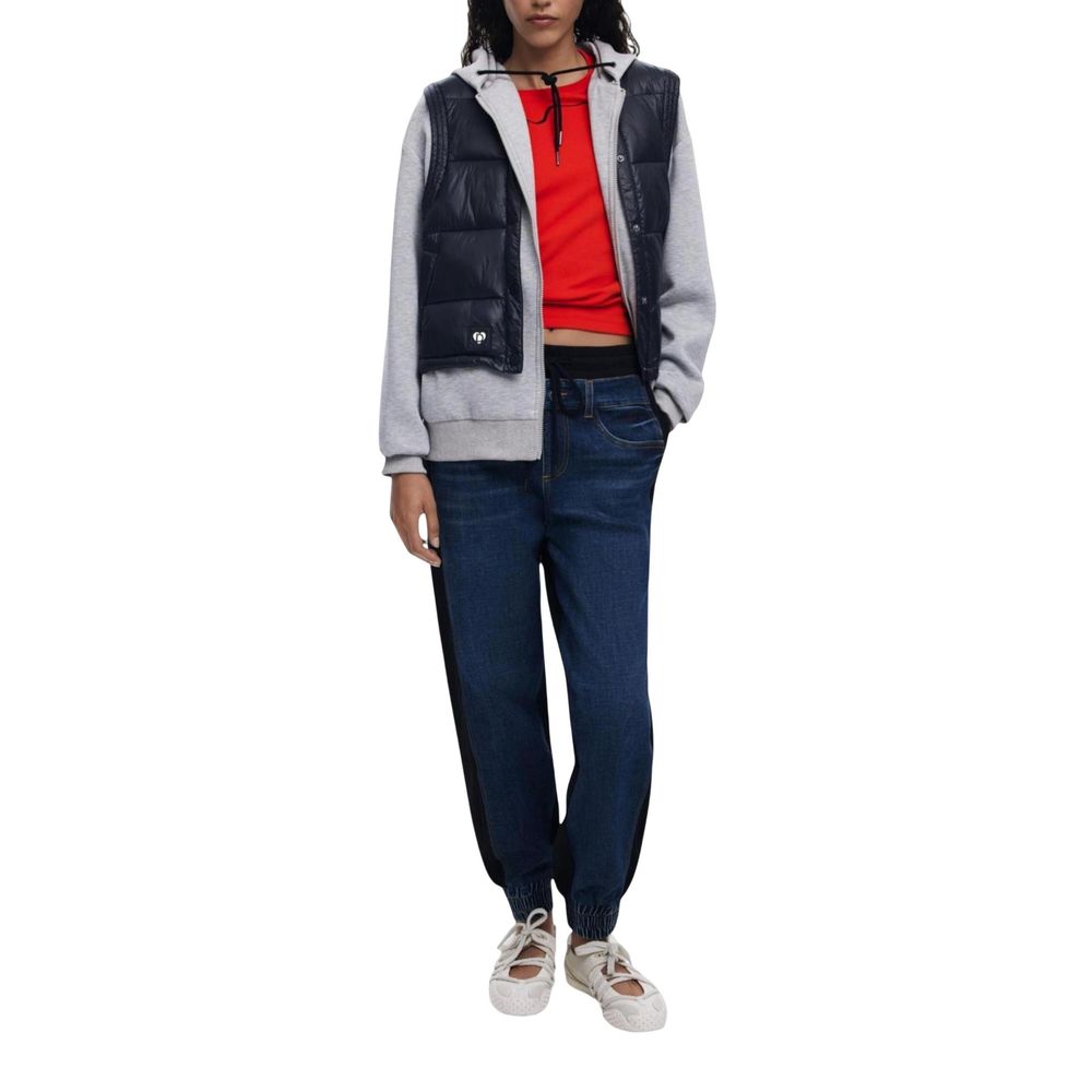 Desigual DENIM_KIMY Blue Cotton Joggers for Women
