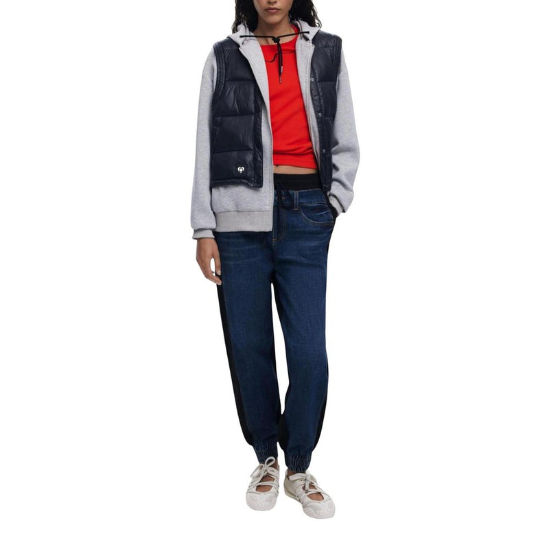 Desigual DENIM_KIMY Blue Cotton Joggers for Women