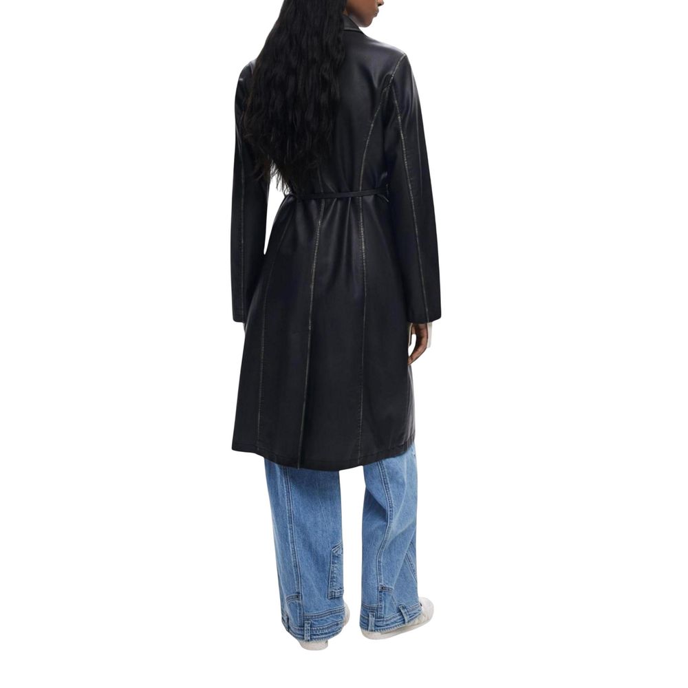 Desigual CHAQ_LILLY Women's Black Polyethylene Coat