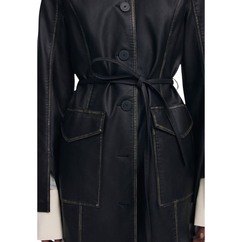 Desigual CHAQ_LILLY Women's Black Polyethylene Coat