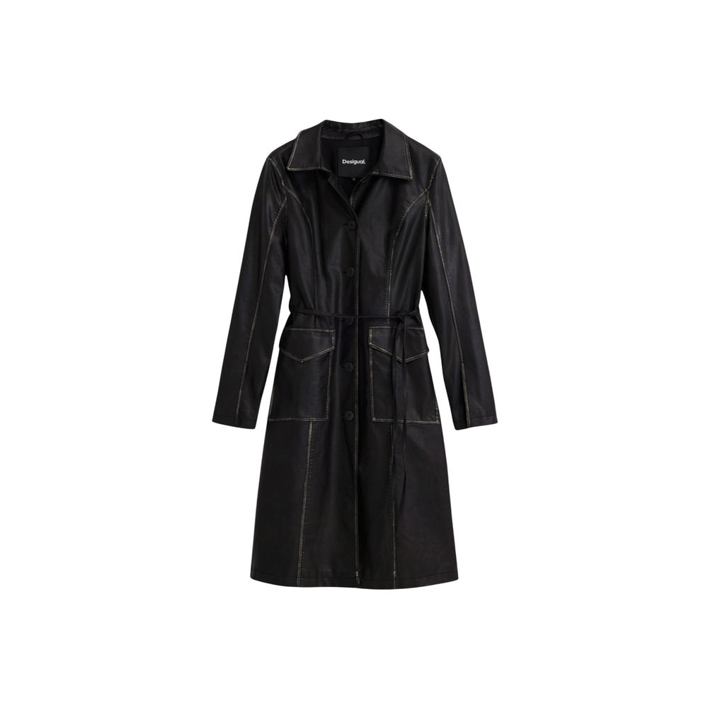Desigual CHAQ_LILLY Women's Black Polyethylene Coat