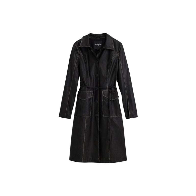 Desigual CHAQ_LILLY Women's Black Polyethylene Coat