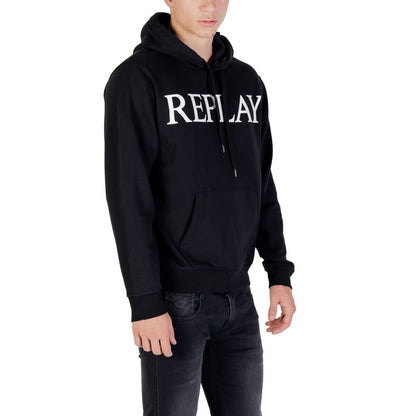 Replay Zwarte Katoenen Hoodie