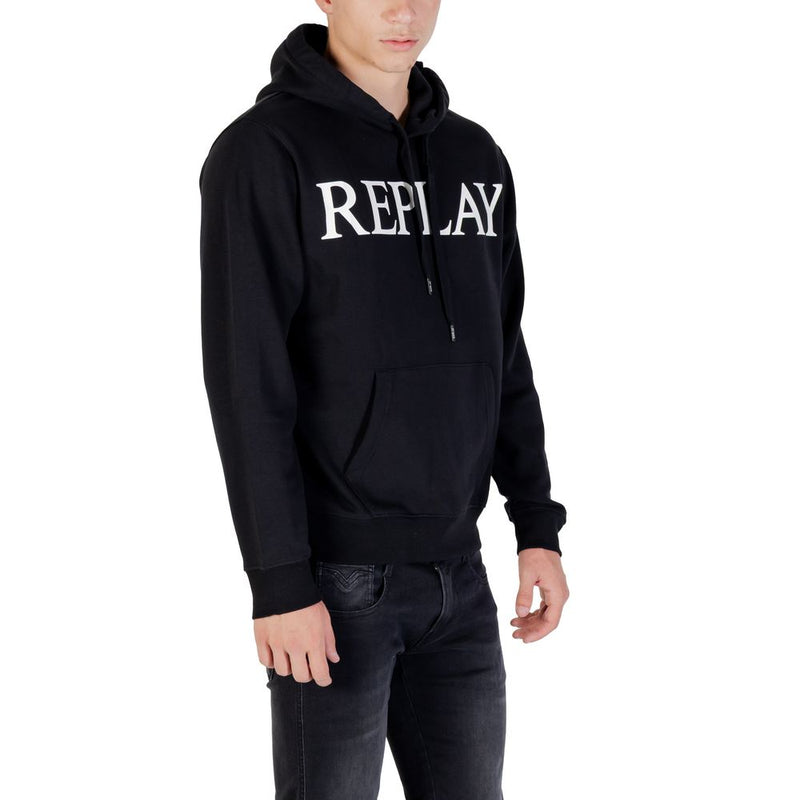 Replay Zwarte Katoenen Hoodie
