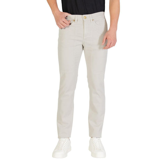 Jeckerson JOHN Gray Cotton Skinny Jeans for Men