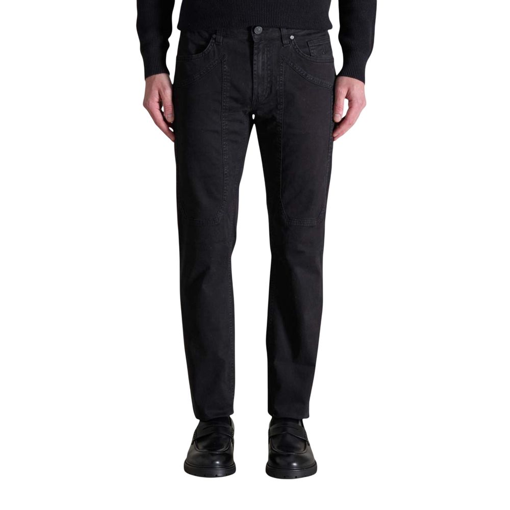 Jeckerson Zwarte Katoenen Skinny Broek