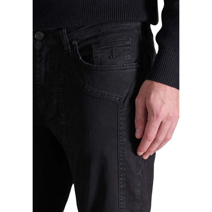 Jeckerson Zwarte Katoenen Skinny Broek