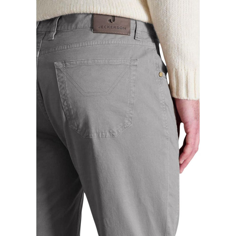 Jeckerson Grijze Katoenen Skinny Broek