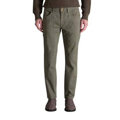 Jeckerson Groene Katoenen Skinny Broek