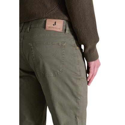 Jeckerson Groene Katoenen Skinny Broek
