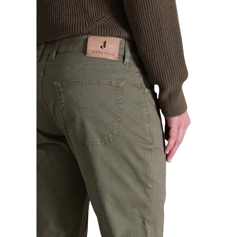 Jeckerson Groene Katoenen Skinny Broek