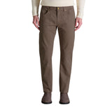 Jeckerson JOHN Brown Cotton Skinny Pants for Men