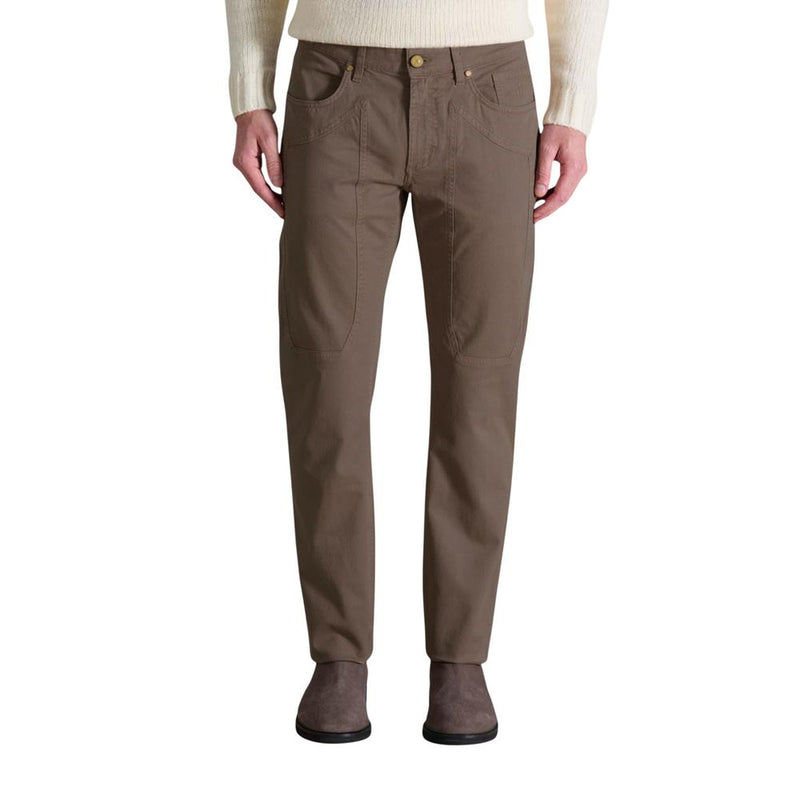 Jeckerson Bruine Katoenen Skinny Broek