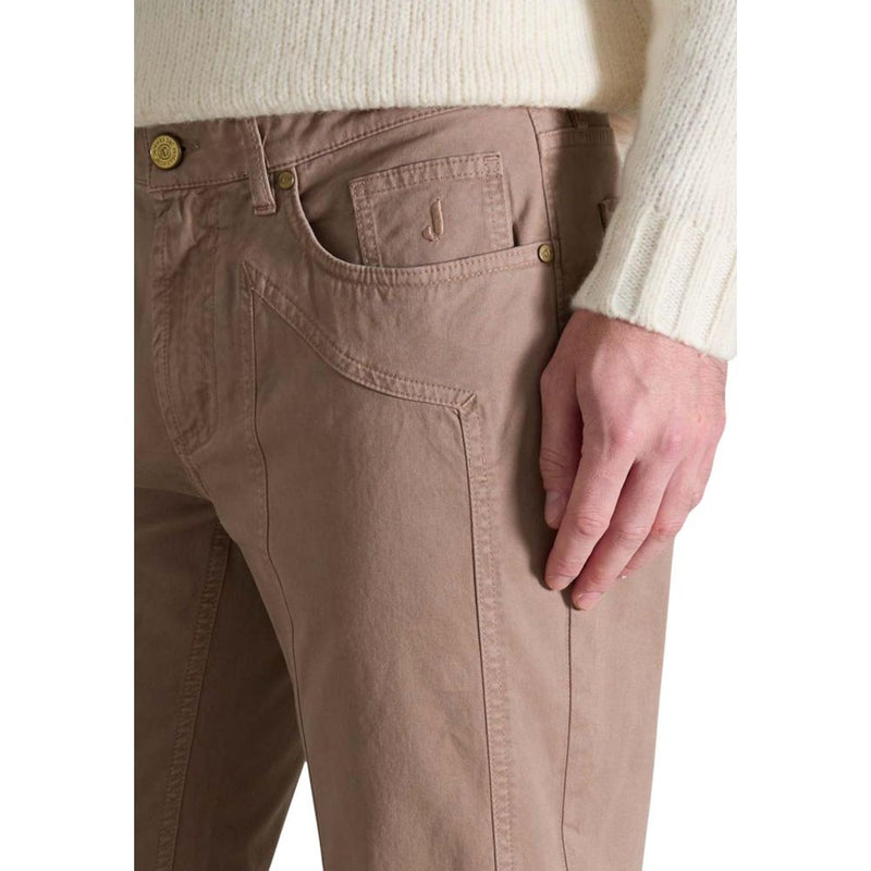 Jeckerson Beige Katoenen Skinny Broek