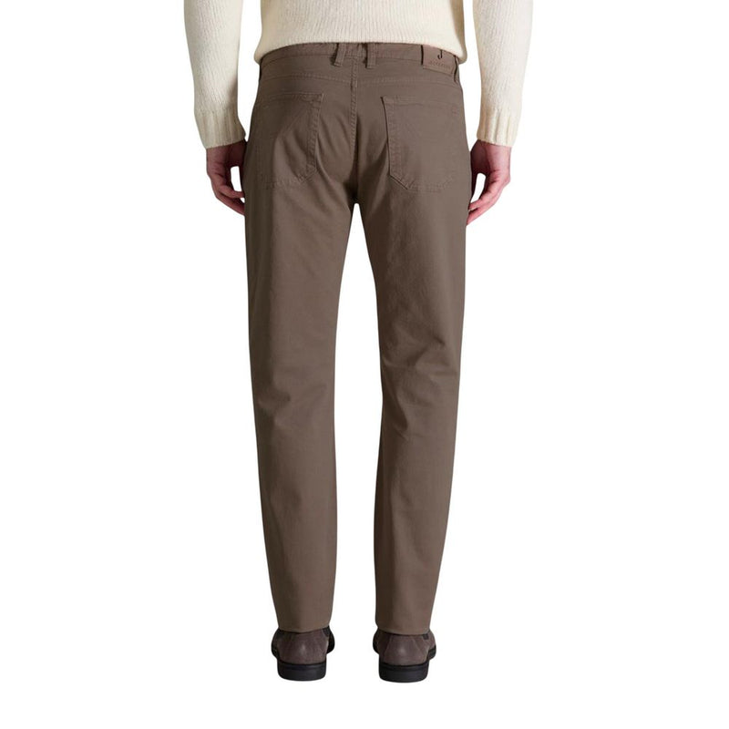 Jeckerson Bruine Katoenen Skinny Broek