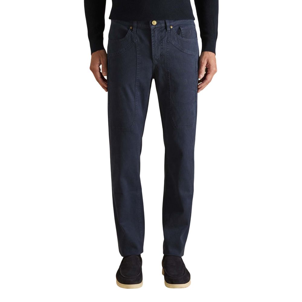 Jeckerson JOHN Blue Cotton Skinny Jeans for Men