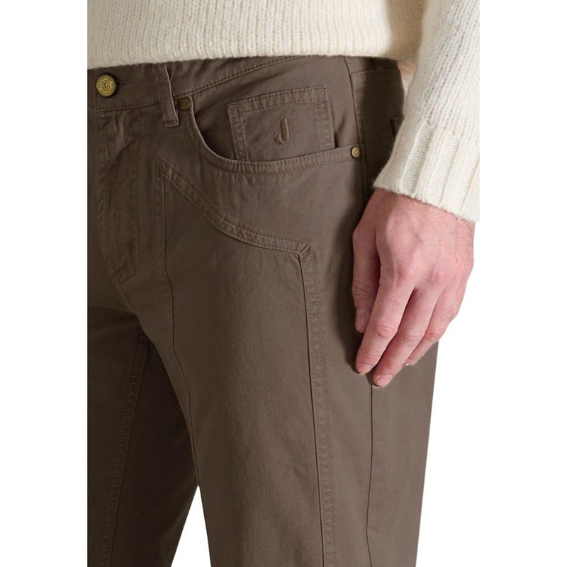 Jeckerson Bruine Katoenen Skinny Broek