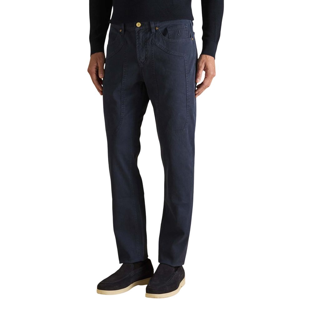 Jeckerson JOHN Blue Cotton Skinny Jeans for Men