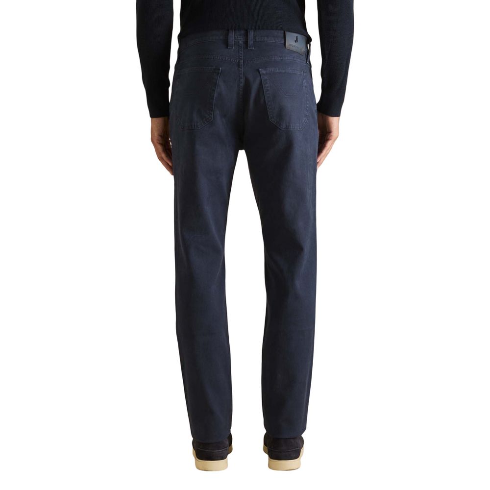 Jeckerson JOHN Blue Cotton Skinny Jeans for Men