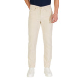 Jeckerson JOHN Cream Cotton Skinny Jeans for Men