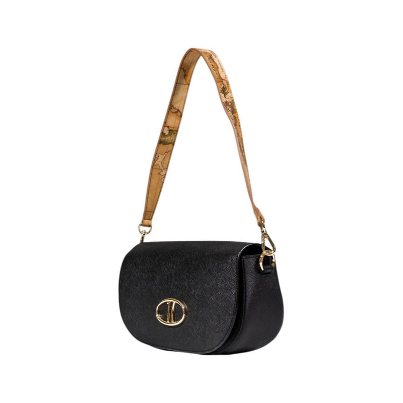 Alviero Martini Prima Classe Black PVC Handbag - Chic & Practical