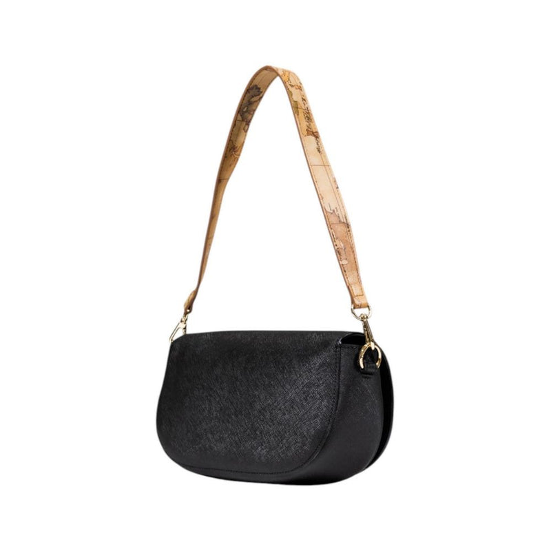 Alviero Martini Prima Classe Black PVC Handbag - Chic & Practical