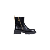 Alviero Martini Prima Classe Black Polyurethane Ankle Boots