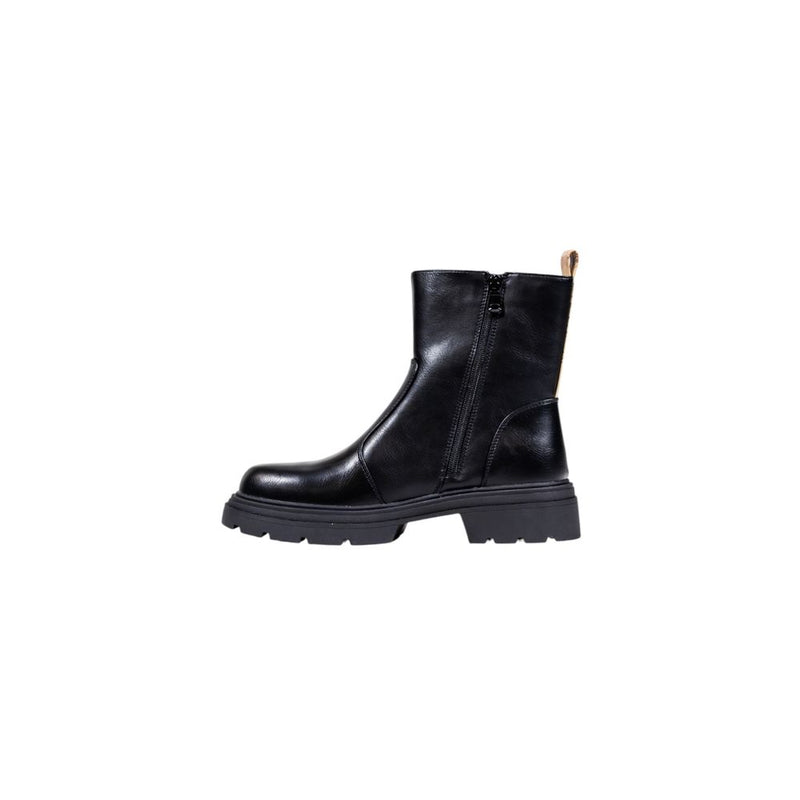 Alviero Martini Prima Classe Black Polyurethane Ankle Boots