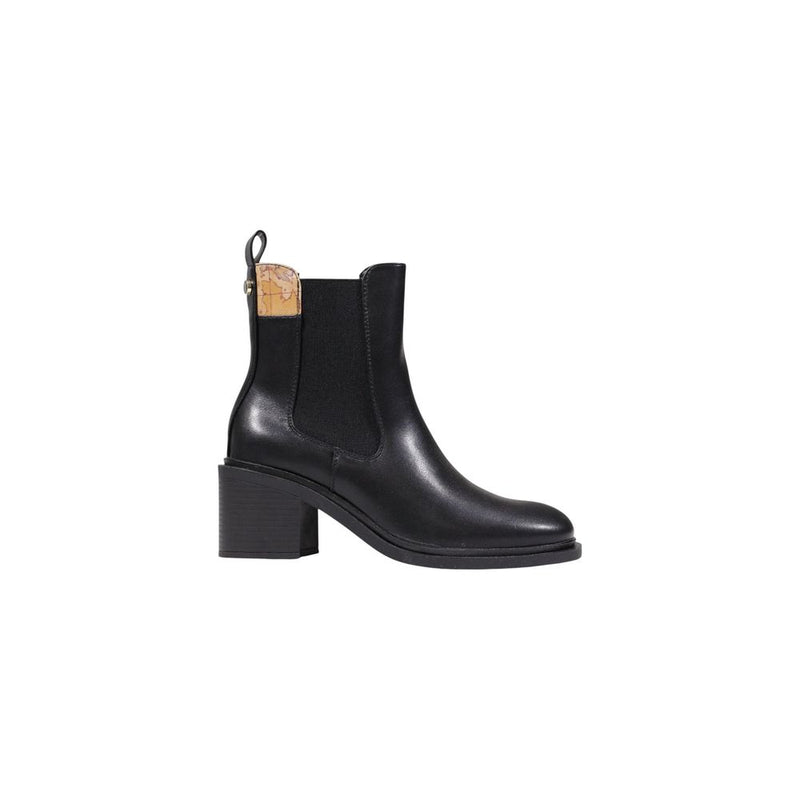 Alviero Martini Prima Classe Black Polyurethane Ankle Boots