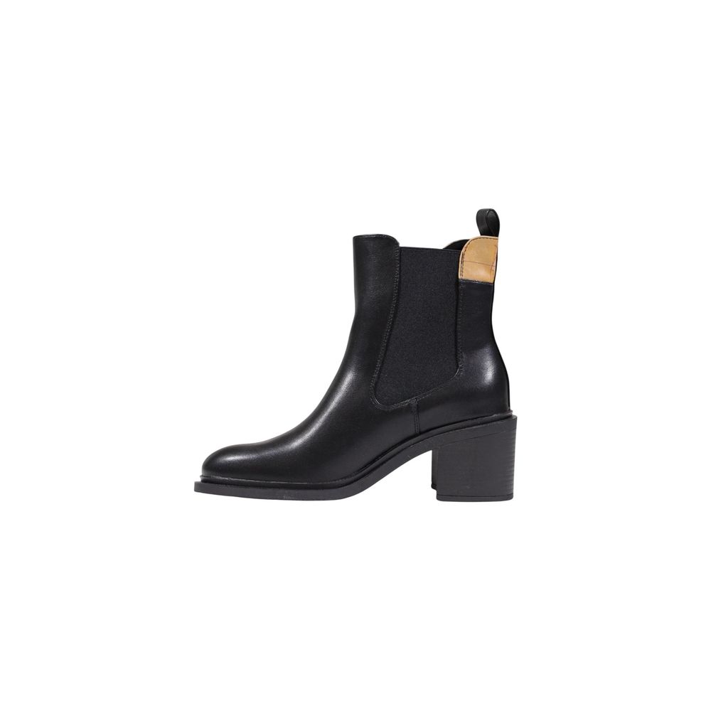 Alviero Martini Prima Classe Black Polyurethane Ankle Boots
