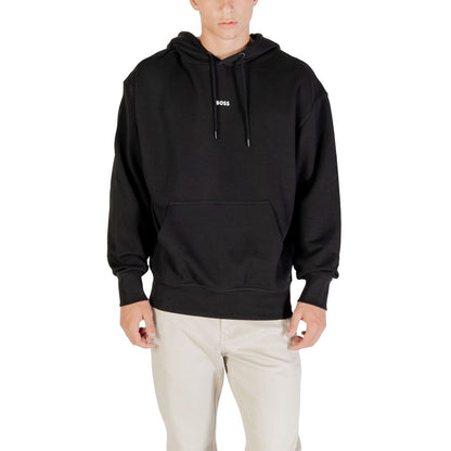 Hugo Boss Zwarte Katoenen Hoodie
