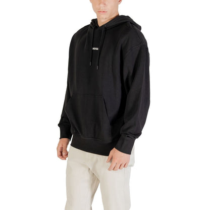 Hugo Boss Zwarte Katoenen Hoodie