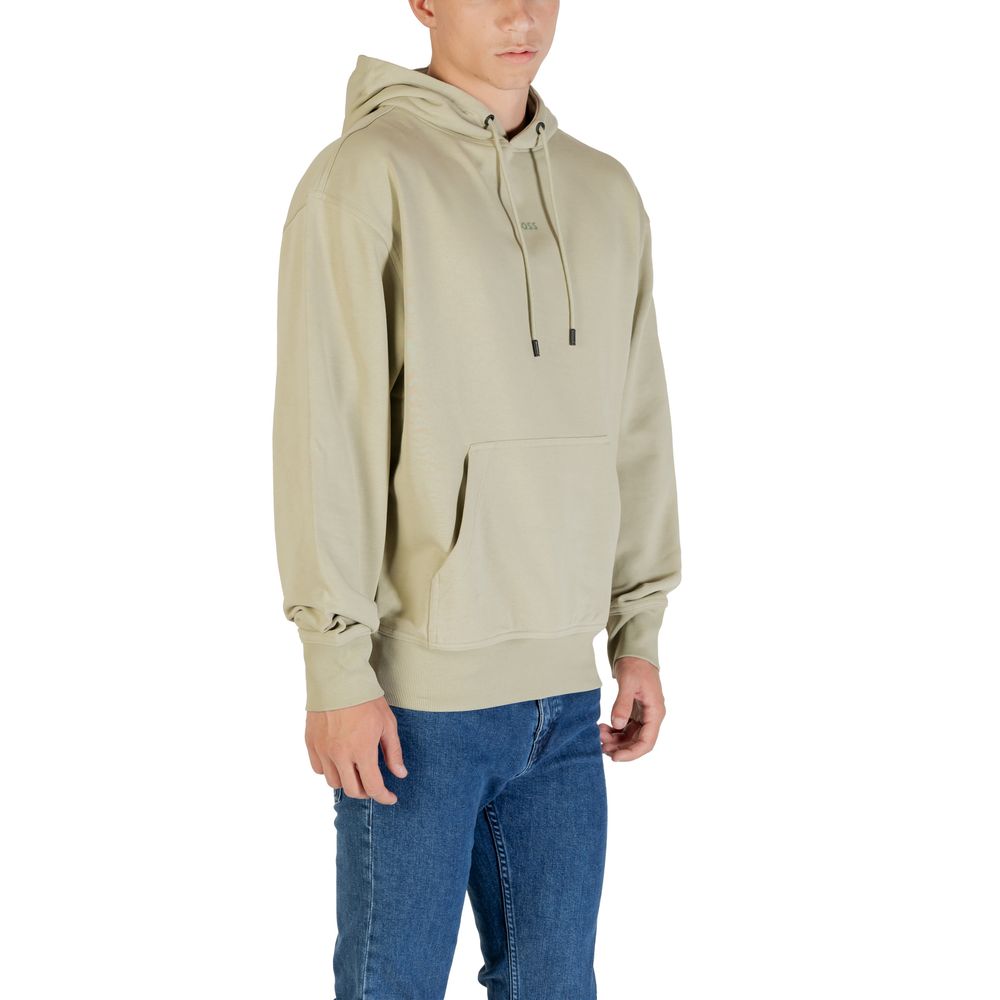 Sweat à capuche en coton Hugo Boss Green