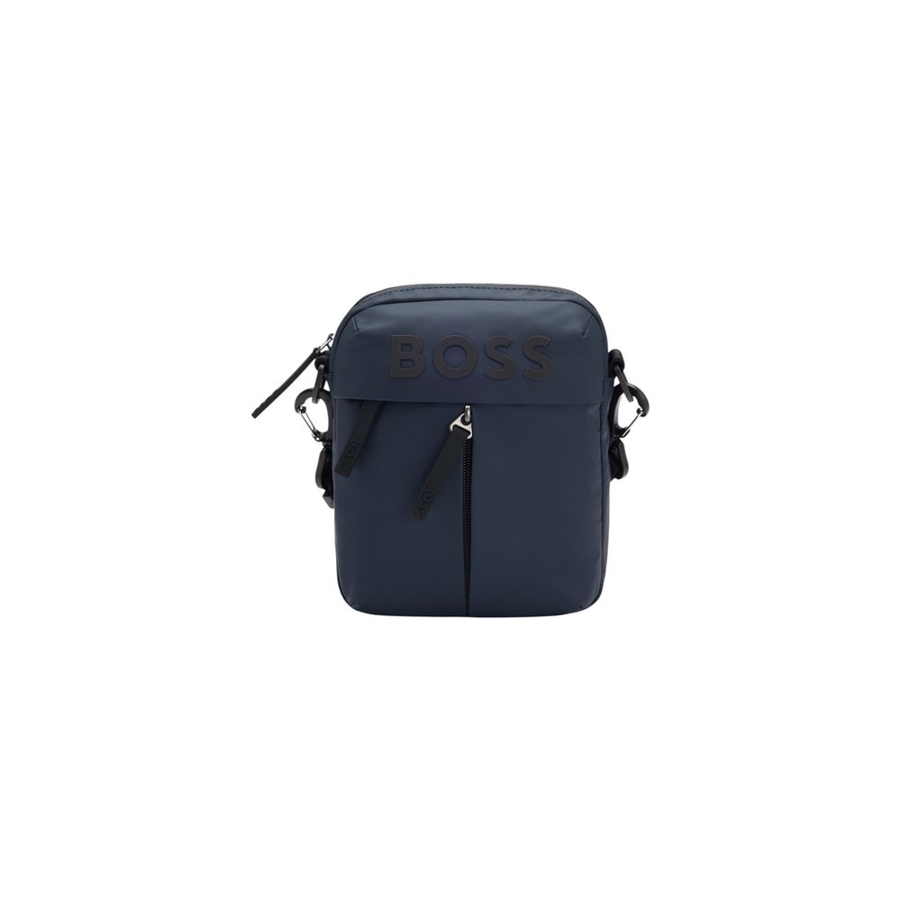 Sac bandoulière Hugo Boss en polyester bleu