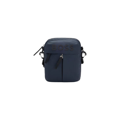 Sac bandoulière Hugo Boss en polyester bleu