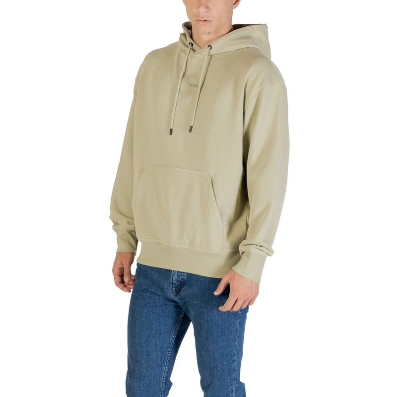 Hugo Boss Groene Katoenen Hoodie