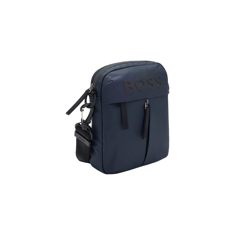 Sac bandoulière Hugo Boss en polyester bleu