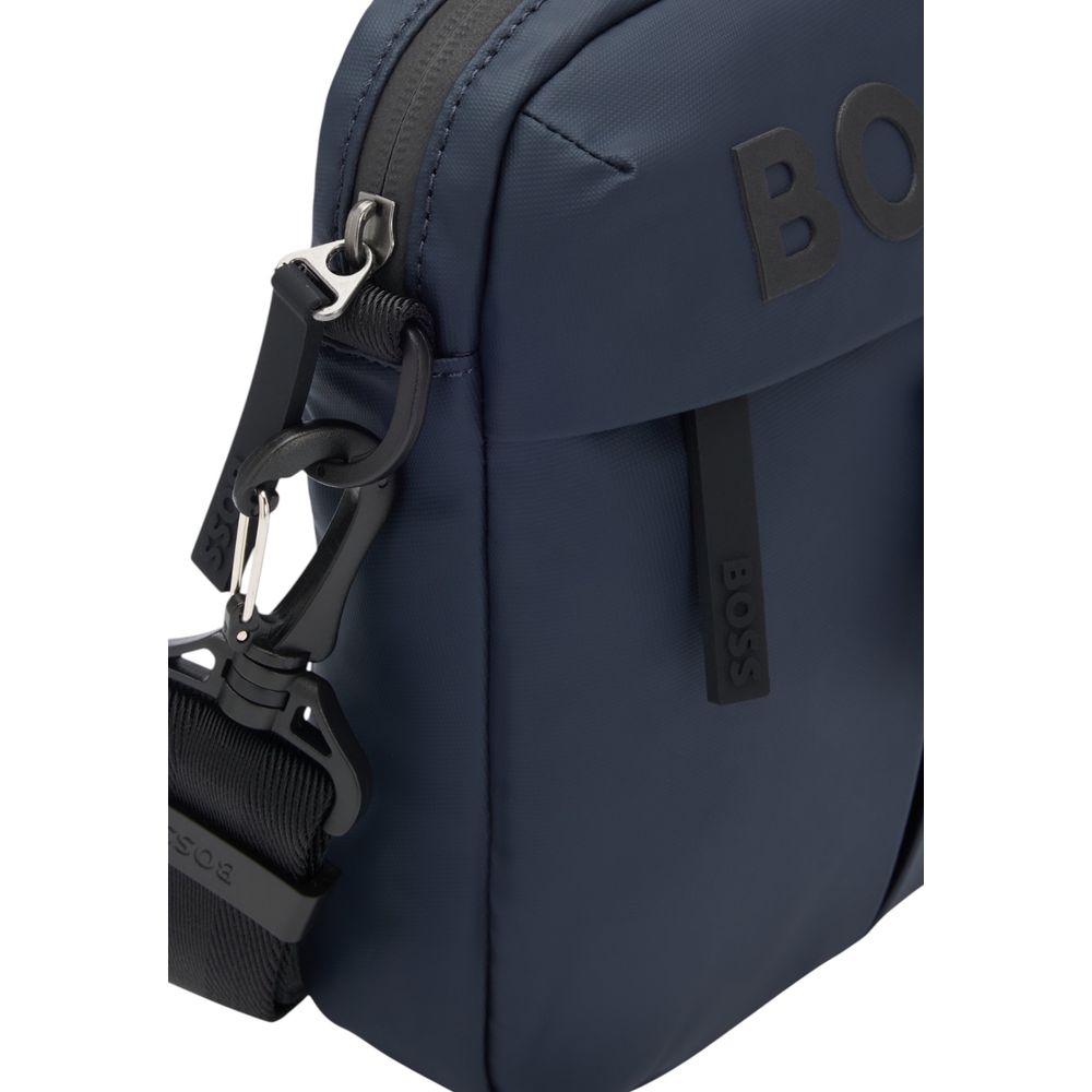 Sac bandoulière Hugo Boss en polyester bleu
