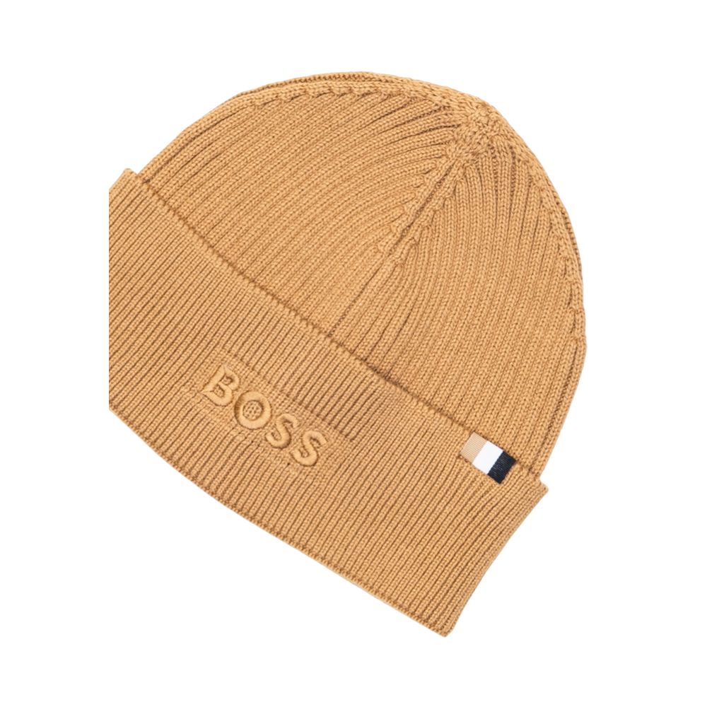 Casquette en coton beige Hugo Boss (Casquette de baseball)