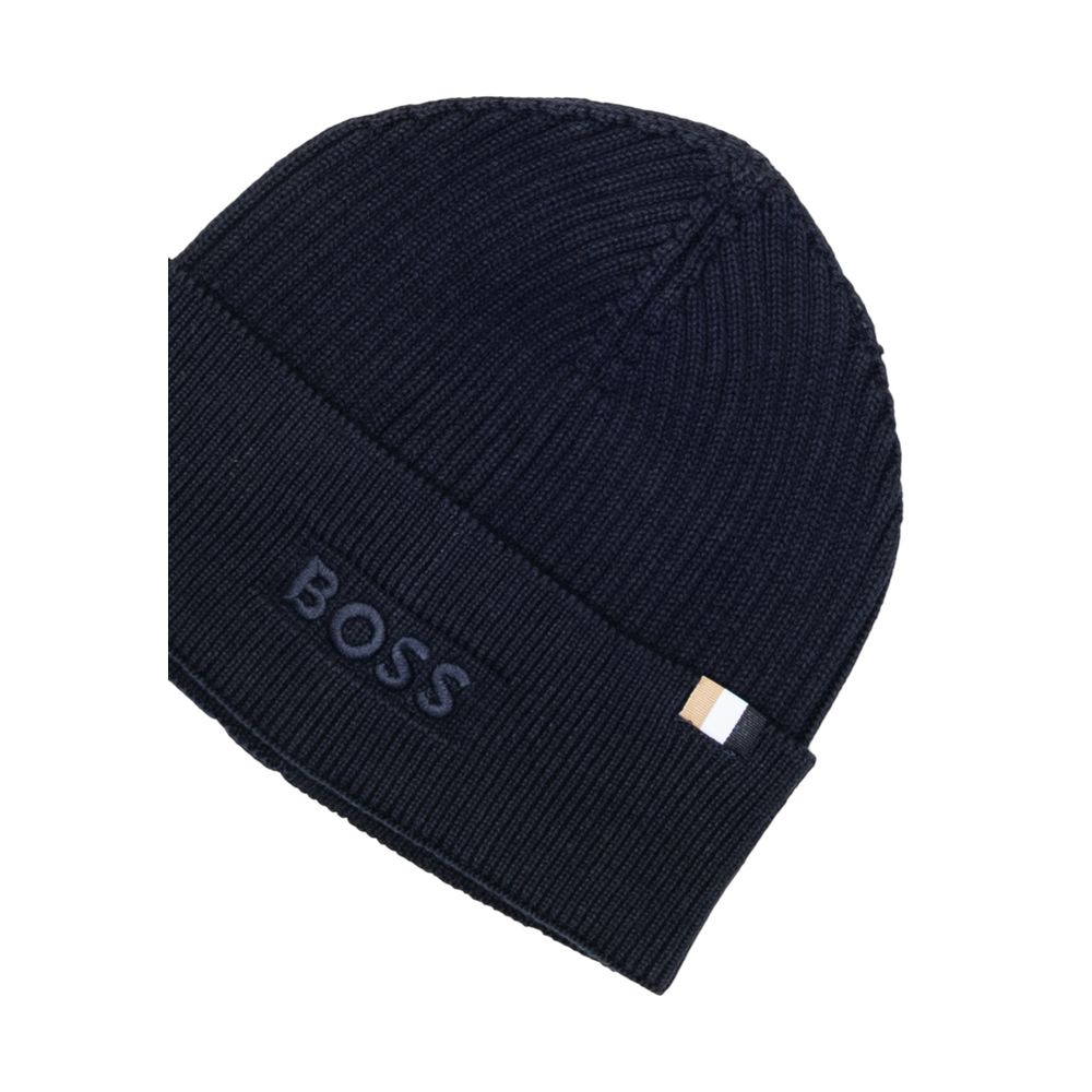 Casquette en coton bleu Hugo Boss