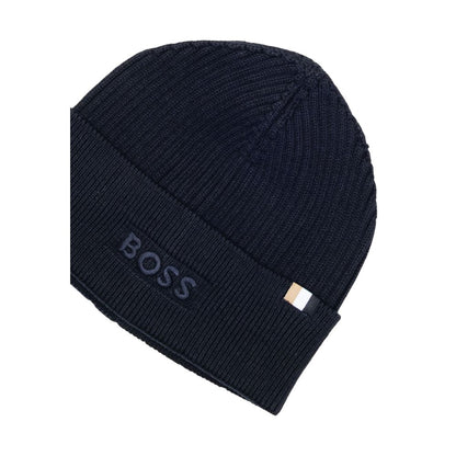 Casquette en coton bleu Hugo Boss
