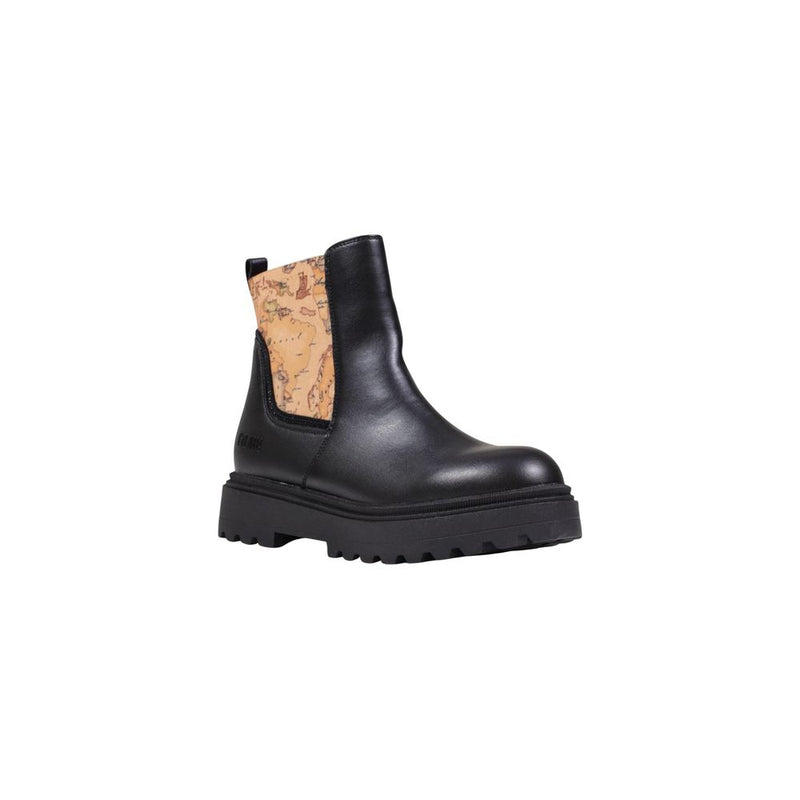 Alviero Martini Prima Classe Black Polyethylene Ankle Boots