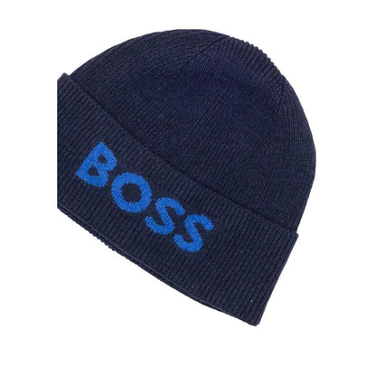 Casquette Hugo Boss en polyamide recyclé bleu