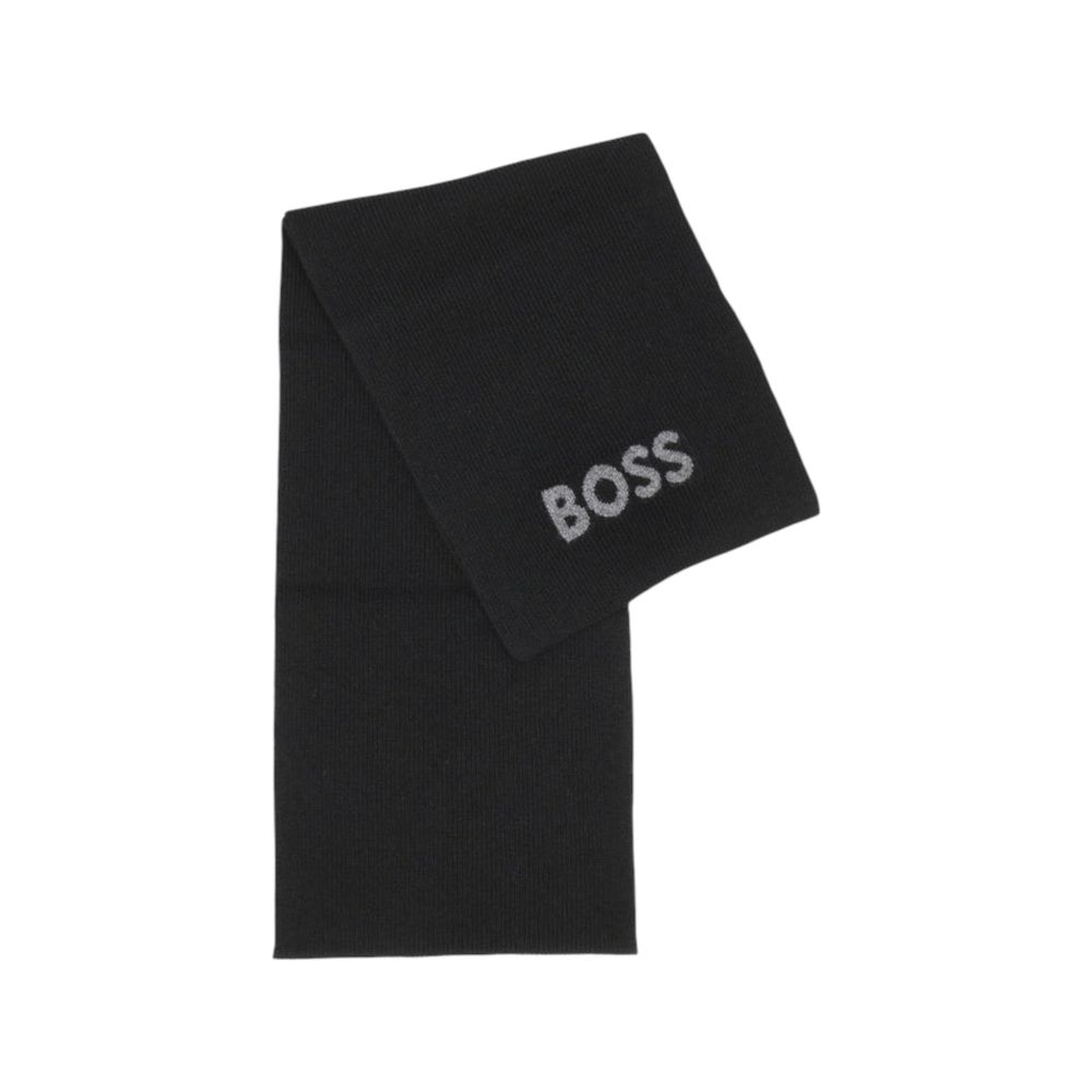 Écharpe Hugo Boss Noire en Polyacrylique