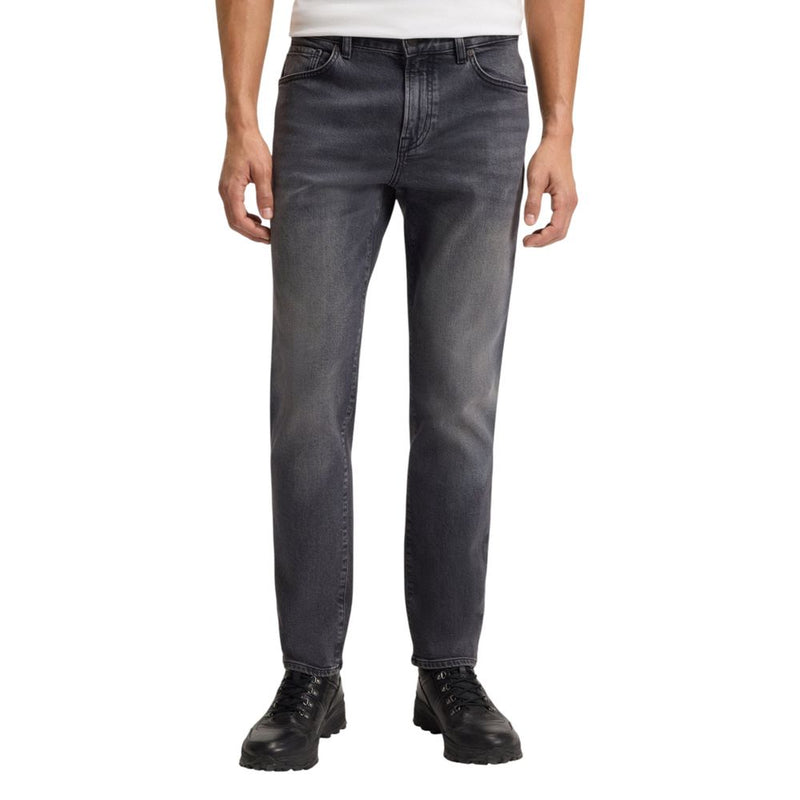 Hugo Boss Grijs Katoenen Relaxte Pasvorm Jeans