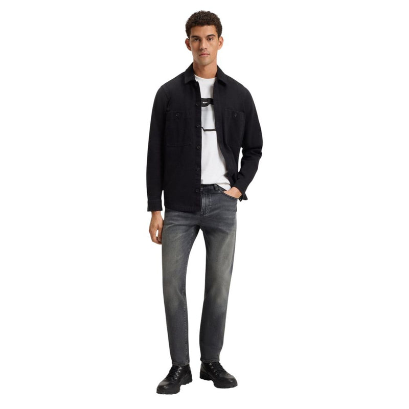 Hugo Boss Grijs Katoenen Relaxte Pasvorm Jeans